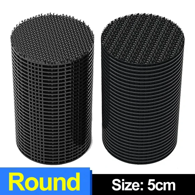 200/6 Pcs Autocollants de Fixation de Tapis Double Face Adhésif Élevé Tableau de Bord Tapis de Voiture Patch Fixe Tapis de Sol Maison Ruban Antidérapant Autocollants Ronds 5cm 15 Paires (30 Pcs)