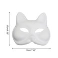 thumbnail image 2 of Unique Bargains 1 Pc Reusable Foxes Party Mask White Pulp, 2 of 5