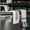 White on White, variant on GSG Collection Gym Towels Black Stripes