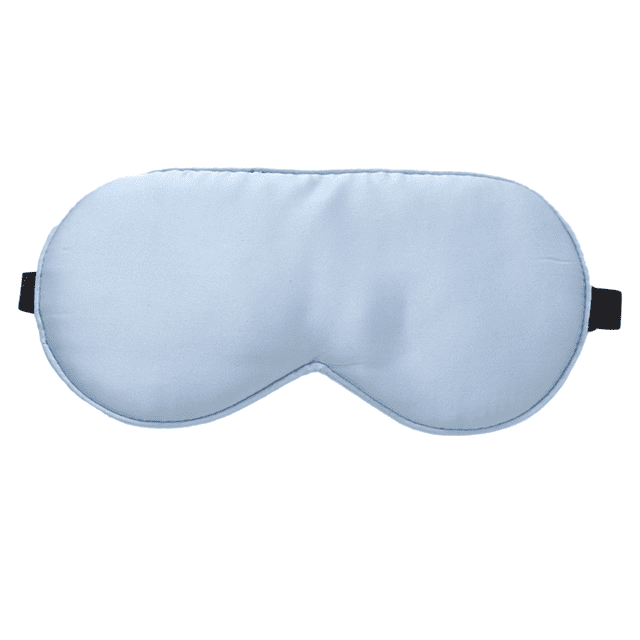 Antifaz de seda para dormir, antifaz para los ojos con relleno de seda de doble capa y correa elástica para dormir toda la noche, viajes y siesta, cubierta suave para los ojos
