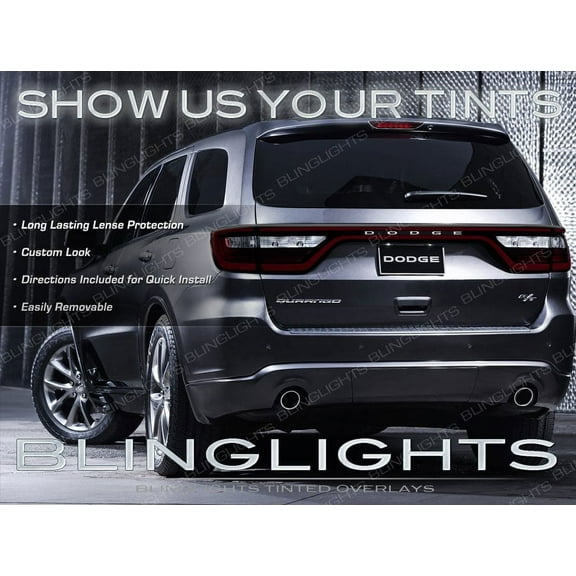 For The Dodge Durango Tinted Tail Light Overlays Lamp Vinyl Cover Guards Sticker