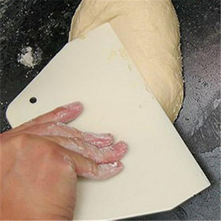 

1X Practical Pastry Dough Scraper Cutter Plastic Baking Cake Decorating Kitchen