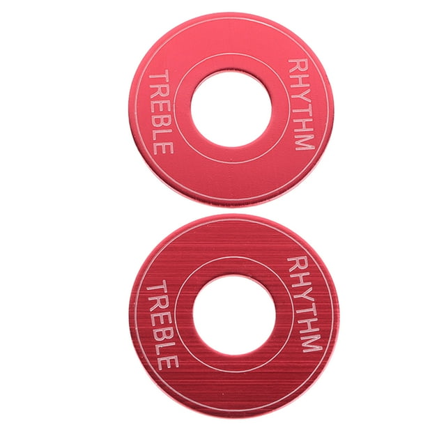 2 Pcs Joints d'Interrupteur de Guitare Électrique Trois Vitesses Plaque Anneau d'Interrupteur de Guitare Indicateur de Toggle avec Protection Antidérapante