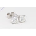 thumbnail image 3 of 14k White Gold Round Cut Diamond Four-Prong Setting Classic Earring Studs (0.91 Ct,F Color,VS2 Clarity), 3 of 6