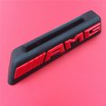 thumbnail image 1 of Insignia AMG en el parachoques delantero negro con emblema de barbacoa para Mercedes-Benz C63 clase W205 W212-, 1 of 4