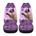 thumbnail image 5 of Xoenoiee Boho Mandala Cat Butterfly Pattern Car Seat Cover Full Set Rear Split Bench Cover & Auto Front Seat Covers Pack of 4 Auto Interior Decor, Universal fit, for Cars Sedan SUV, 5 of 7