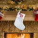 thumbnail image 1 of Decoraciones de Halloween, adornos de Halloween, regalos de Halloween, decoraciones navideñas, calcetines navideños de punto blanco con letras bordadas para niños, calcetines con letras para decoració, 1 of 5