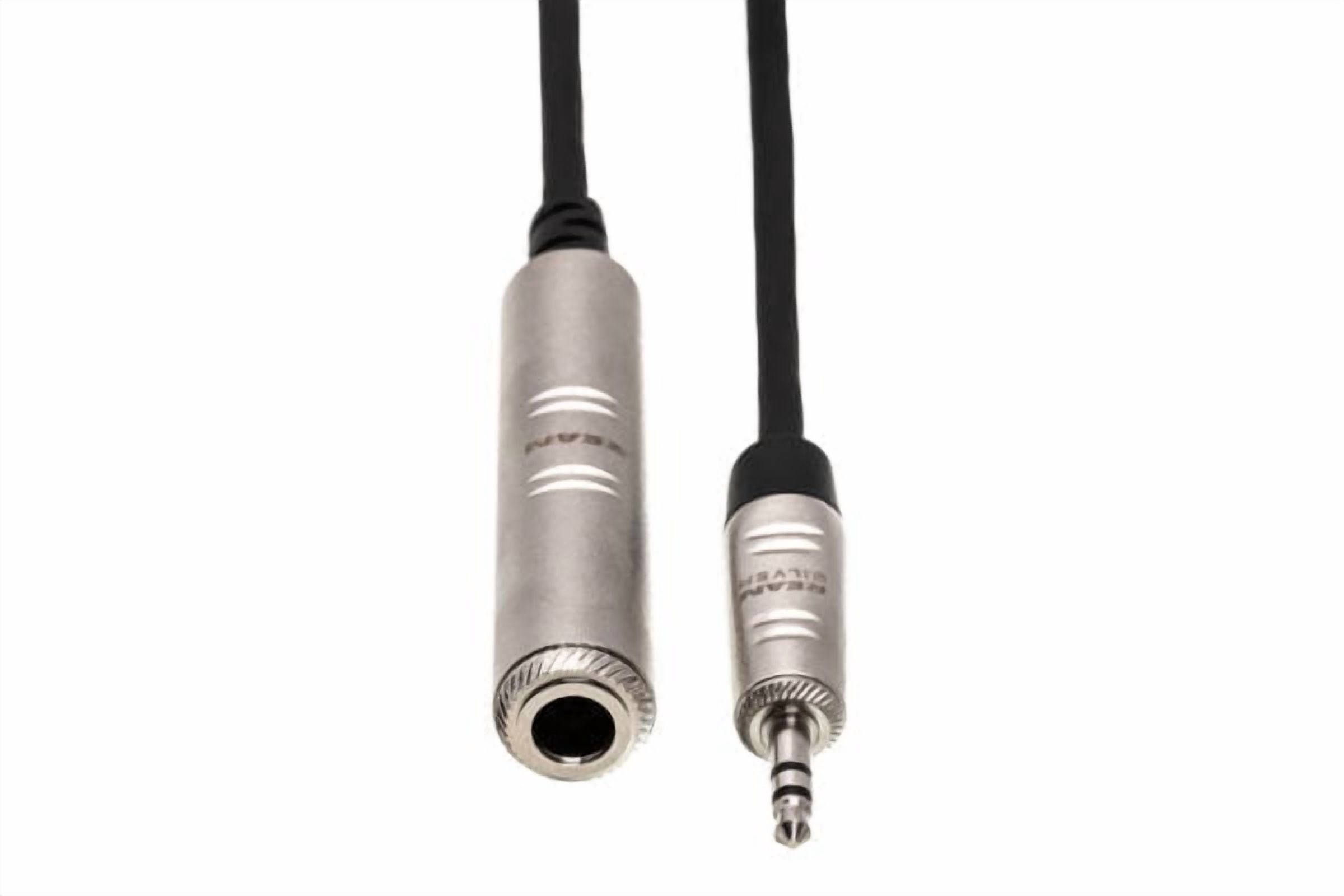 Hosa HXSM-005 5' Pro Headphone Adaptor Cable 1/4 in TRS to 3.5 mm TRS