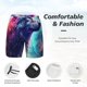 thumbnail image 3 of Balery Starry Multicolored Wolf Bañador para hombre, shorts de playa de secado rápido con entrepierna y forro de compresión-XX-Large, 3 of 6