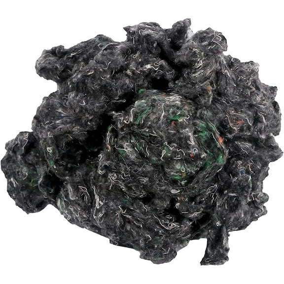 Prastara Premium Polyester Stuffing,Filling, Black Polyester Fiber Fill, High Resilience Stuffing, Stuffing for Stuffed Animals, Stuffing for Pillows, Stuffing for Leather Pouf (500gm/17.86oz)