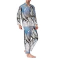 thumbnail image 2 of Honeii Horses Running Through The Water Pattern Mens Pajamas Set,2pcs Men's Lounge Long Sleeve Sleep Shirt and Pajama Bottoms Sleepwear Set,Mens Pjs Sets-Large, 2 of 7