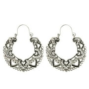 xiangDd Women Boho Lotus Earrings Jewelry Ethnic Drop Earrings Enamel Vintage Earrings