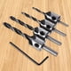 thumbnail image 2 of 4 Uds HSS 5 Flauta Avellanador Juego Brocas Tornillo Herramienta Chaflán para Carpintería, 2 of 9