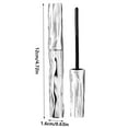 thumbnail image 3 of 2Pcs Black Curling Iron Mascara, Iron Wand Mascara, Washable Metal Wand Mascara, Lasting 3D Curling Eyelashes, Waterproof Smudge-proof, Natural Thick Clear Lashes-looking, 3 of 7