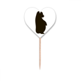 thumbnail image 1 of Orang-outan Noir Animal Portrait Cure-Dent Drapeaux Coeur Lable Cupcake Pics, 1 of 3