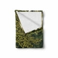 thumbnail image 2 of Tree Soft Flannel Fleece Blanket, Bench Under Timber Tree by Riverside Epic Countryside Rural Relaxing Resting Space Scenery, Cozy Plush for Indoor and Outdoor Use, 50" x 70", Green, by Ambesonne, 2 of 6