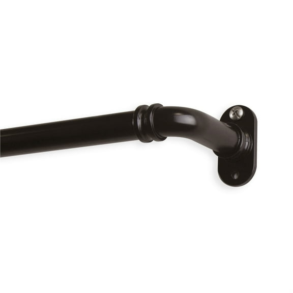 5/8 inch Blackout Curtain Rod 84-120 inch - Cocoa