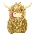 thumbnail image 3 of CafePress - Happy Highland Cow Pajamas - Women's Dark Pajamas, 3 of 4