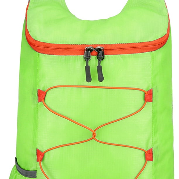 Mochila Portátil Plegable 10 Litros Al Aire Libre Ultraligera A Prueba Salpicaduras () Verde