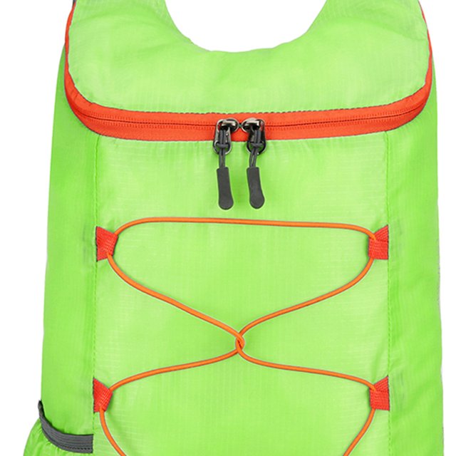 Mochila Portátil Plegable 10 Litros Al Aire Libre Ultraligera A Prueba Salpicaduras () Verde