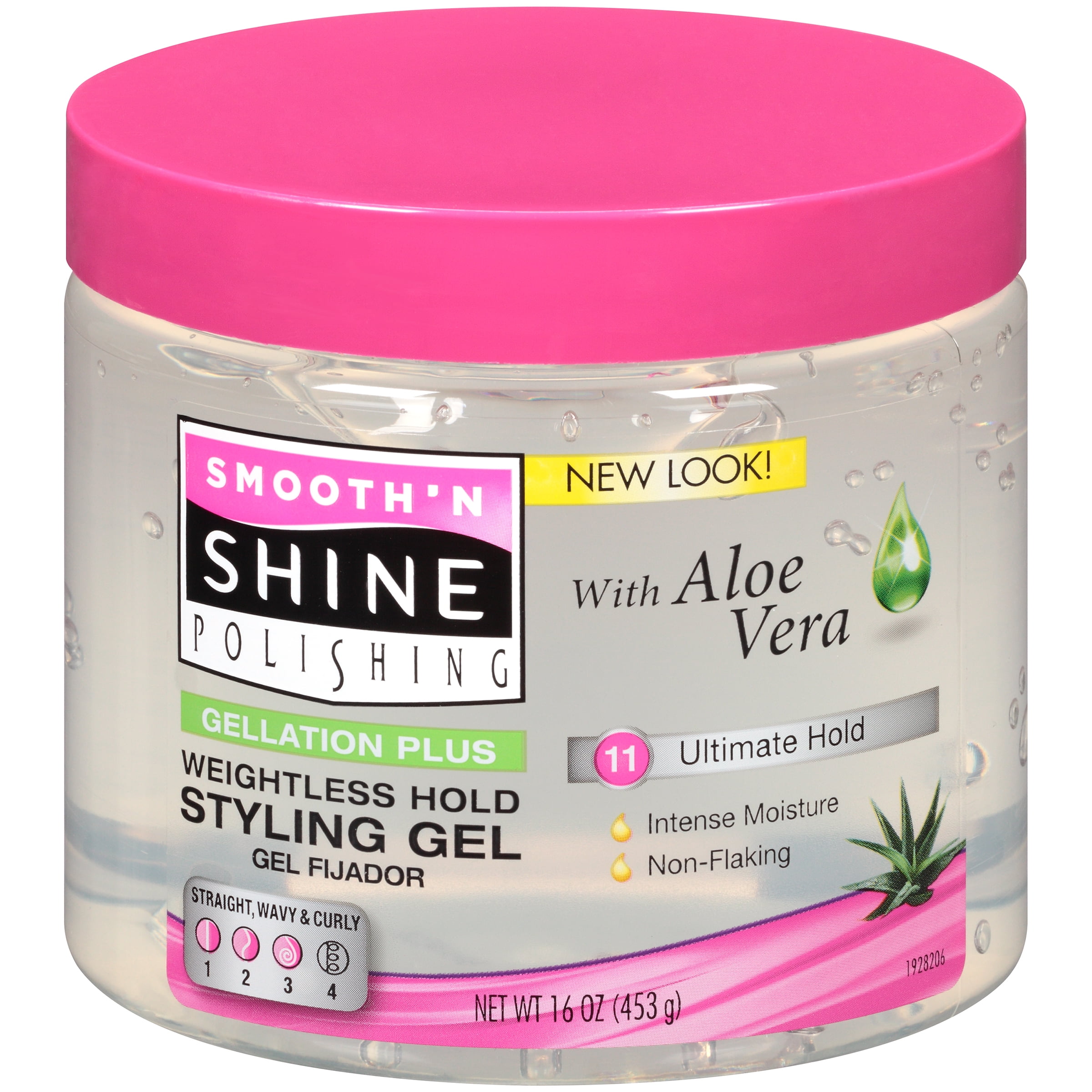 Smooth 'N Shine Extra Hold Styling Hair Gel, With Aloe Vera 16 Ounce -  