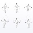 thumbnail image 4 of 2PCS Fitness Jump Rope Steel Cable Non-slip Handle Skipping Rope Jumping Rope, 4 of 10