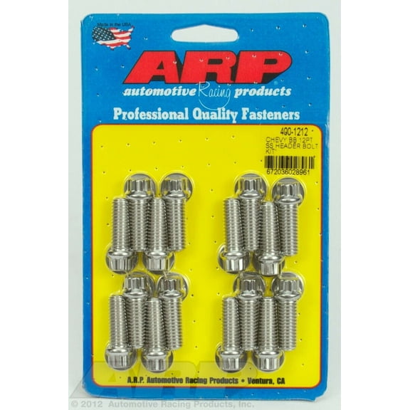 ARP 400-1212 Polished For BB Chevy SS 12pt header bolt kit