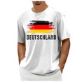 thumbnail image 1 of TSADFHJI Chemises pour Hommes Manches Courtes T-Shirt Imprimé Manches Courtes Col Rond T-Shirt Floral Tendance Mode TG Blanc, 1 of 6