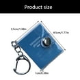 thumbnail image 4 of 5Pcs Miniature Notepads With Keyring Tiny PVC Notebook Small Memobook Keychain Refillable Journal For Backpacks Charm, 4 of 10