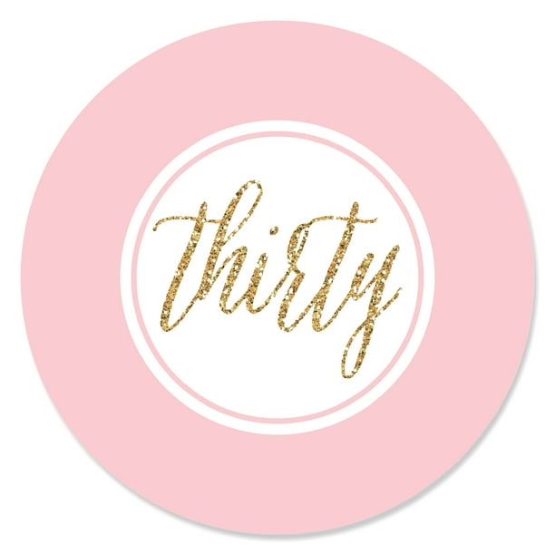 Big Dot of Happiness Chic 30th Birthday - Pink and Gold ...