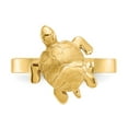 thumbnail image 5 of 14K Yellow Gold Ring Band Themed Polished & Textured Sea Turtle, Size 8, 5 of 5