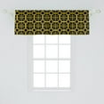 thumbnail image 2 of Ambesonne Abstract Window Valance, Vintage Art Deco Style, 54" X 18", Mustard Charcoal Grey, 2 of 3