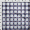 thumbnail image 3 of oneOone Cotton Poplin Fabric Check Ikat Print Sewing Fabric BTY 56 Inch Wide, 3 of 4