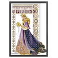 thumbnail image 4 of (R864) Hilo Algodón Ecológico Bordado No Manchú 14CT 2 Hebras Tela Blanca 36*52 Cm Ramo Novia Kit Serie Personajes Punto Cruz (borde Gancho), 4 of 8