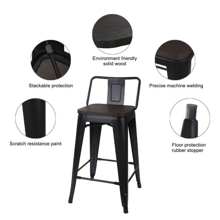 24 inch low back counter stools sale