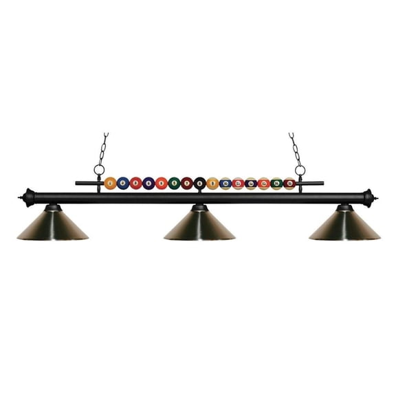 -3 Light Island/Billiard in Billiard Style-16 inches Wide By 15 inches High Bailey Street Home 372-Bel-1867588