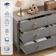 thumbnail image 4 of Kojooin Commo pour Chambre avec 6 Tiroirs, Commode Moderne Extra Grand de 54 Pouces et Meuble Télé pour Salon, 4 of 8