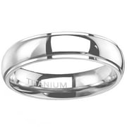 His and Hers Wedding Ring Set Matching Trio Wedding Bands for Him (Titanium) and Her (Sterling Silver) (6/13)