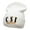 White, variant on CSI Forensic Embroidered 12 Inch Long Knitted Beanie - Black OSFM