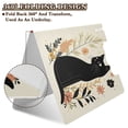 thumbnail image 5 of A4 Double Clip File Folder Binder Clipboards Waterproof Durable Foldable Folder Suitable for Office and Family Cute Black Cat Pattern, 5 of 9