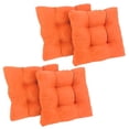 thumbnail image 1 of 19-inch Squared Microsuede Tufted Dining Chair Cushion (Set of Four), 1 of 2