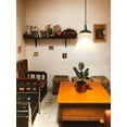 thumbnail image 4 of FSLiving Industrial Black Metal Pendant Light with Rechargeable Battery Operated LED Bulb Adjustable Wire Length Hanging Light RGB Mode Dimmable Timing Lighting Fixtures for Kitchen Factory - 1 Light, 4 of 5