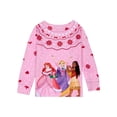 thumbnail image 2 of Disney Princess Girls Holiday Long Sleeve Top and Pants Snug Fit Pajama Set, 2-Piece, Sizes 4-10, 2 of 3