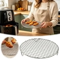 thumbnail image 2 of 10" X 10" Height Multi-Purpose Cross Wire Rack Round Steaming Cooling Stainless Steel Barbecue Racks/Grills/Pan Grate/Carbon Baking Net, 2 of 7