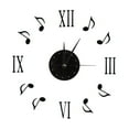thumbnail image 2 of Reloj de pared con notas musicales NikouMX DIY Negro 360 mm, 2 of 8