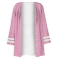thumbnail image 4 of Ketyyh-chn99 Womens Cardigans Lightweight Casual Open Front Fall Cover Ups with Pockets Pink,S, 4 of 4