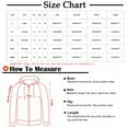 thumbnail image 3 of lkfuzj Men's Puffer Jacket Hooded Winter Coat Warm Thicken Cotton Outerwear Unisex Fashion Long Sleeve Hooded Jacket Zippered Patchwork Collar Warm Bread Padded Coat Tops - Army Green, 3 of 7