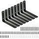 thumbnail image 1 of Soporte de ángulo recto de 90 grados, soporte de acero inoxidable, soporte para muebles, soporte, soporte, soporte para estante, 1 of 5
