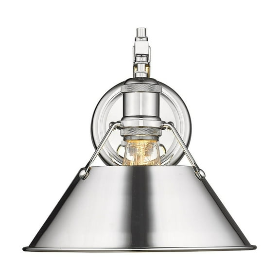 Yep by Golden Lighting Orwell 1-light Wall Sconce in Chrome
