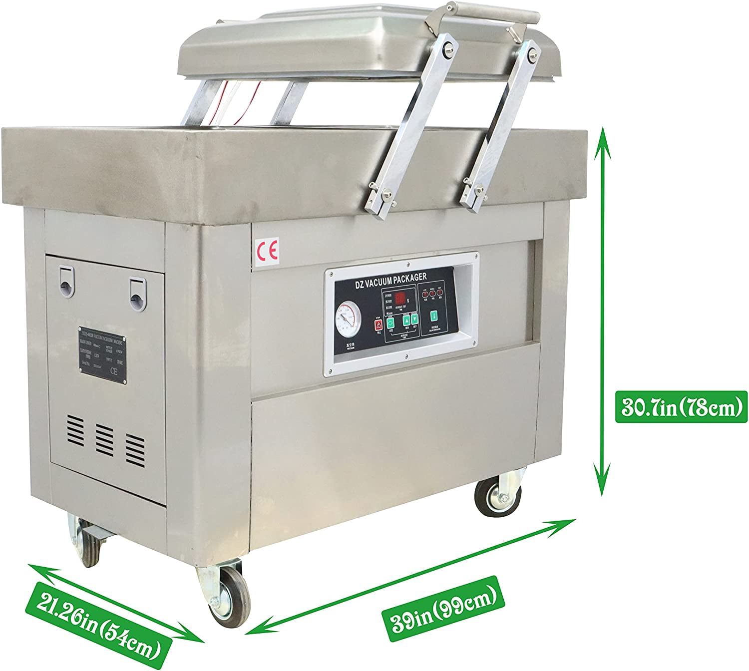 Semi-automatic Double Chamber Vacuum Sealer Packing Machine 220V